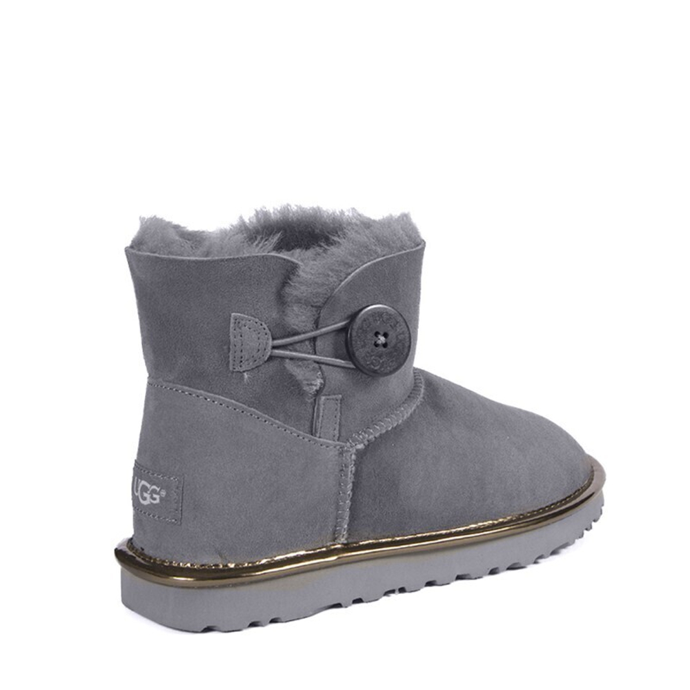 Угги Mini Bailey Button Metallic Gryser II