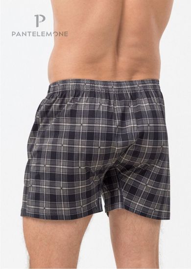 Трусы мужские семейные Pantelemone PMB-440, клетка серо-коричневая