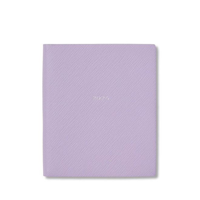 Smythson Ежедневник 2026 Premier Daily Fashion Diary in Panama, Lilac