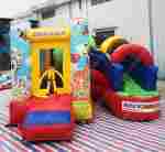 Детский надувной батут "Радужный" с печатью