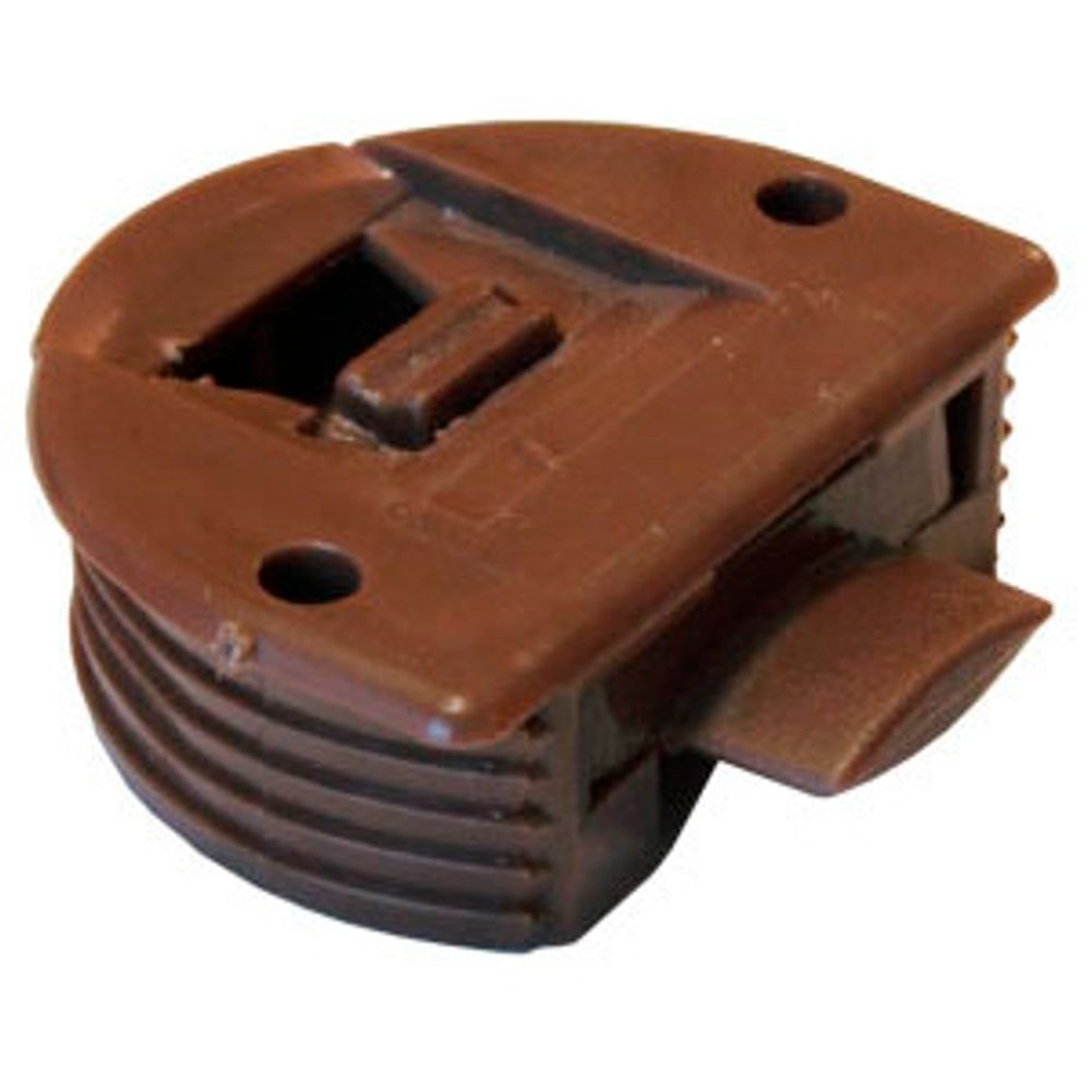 Фиксатор верхний для шкафов-купе ФВ-34 (коричневый) (11529)