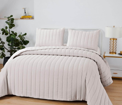 Покрывало 230х250 и 2 наволочки 50х70 Sofi De MarkO Микаэль Лиловый