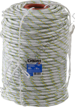 СИБИН d 10 мм, 16-прядный, 100 м, плетёный с сердечником, капроновый фал (50220-10)