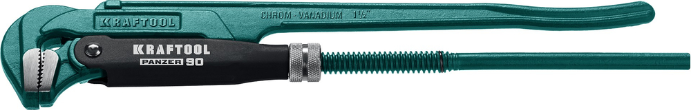 KRAFTOOL PANZER-90, №2, 1.5″, 440 мм, трубный ключ с прямыми губками (2734-15)
