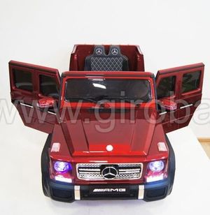 Детский электромобиль River Toys Mercedes-Benz-G65-AMG красный