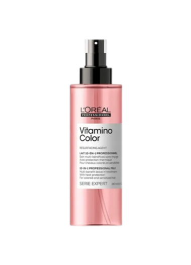 L’OREAL Professinnel 10-IN-1 PROFESSIONAL MILK VITAMINO COLOR/ Термозащитный спрей 10 в 1 для окрашенных волос, 190 мл