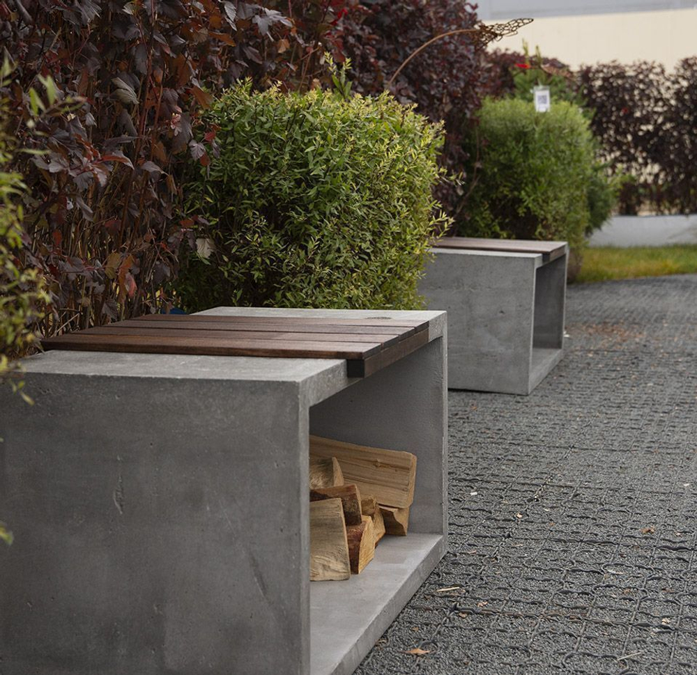 Сиденье для бетонной дровницы (Concretika)