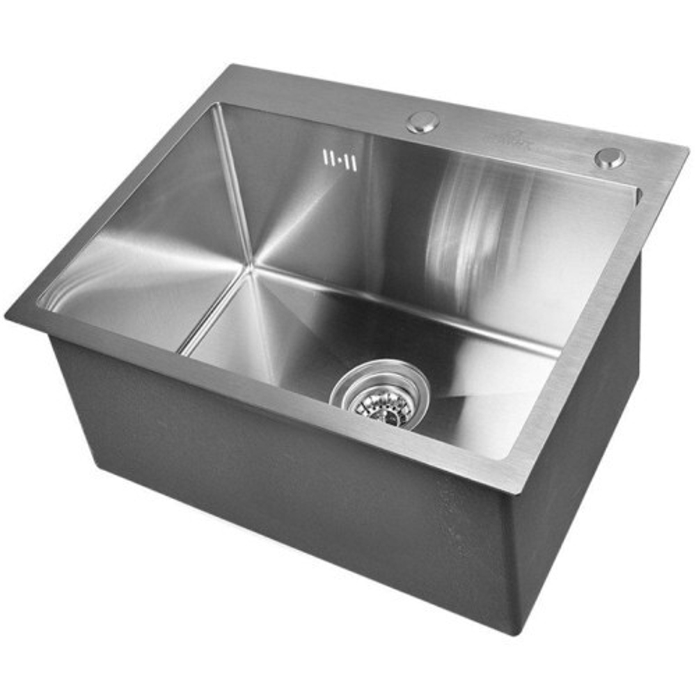 Комплект кухонной мойки WISENT WS35848 satin