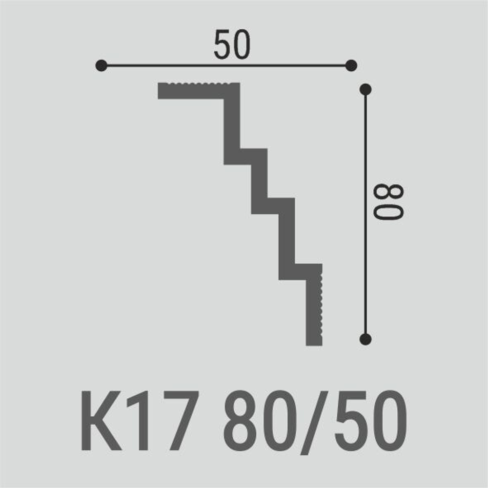 Карниз потолочный К17