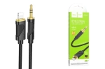 Кабель HOCO UPA30 Lightning(m) - 3.5 Jack(m) 1м серый