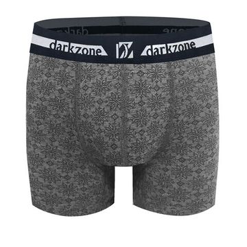 Трусы мужские боксеры серые с принтом DARKZONE DZN2668