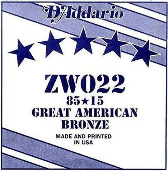 Струна одиночная для акустической гитары D'ADDARIO ZW022
