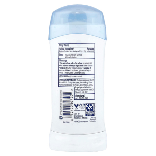 Dove, Дезодорант-антиперспирант, для чувствительной кожи, 74 г (2,6 унции)