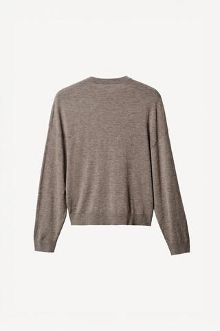 ZARA X WILLY CHAVARRIA СВИТЕР ИЗ СМЕСОВОЙ ШЕРСТИ, СЕРО-КОРИЧНЕВЫЙ