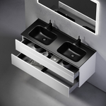 Тумба подвесная под раковину Sancos Urban белый глянец, 1190х450х550