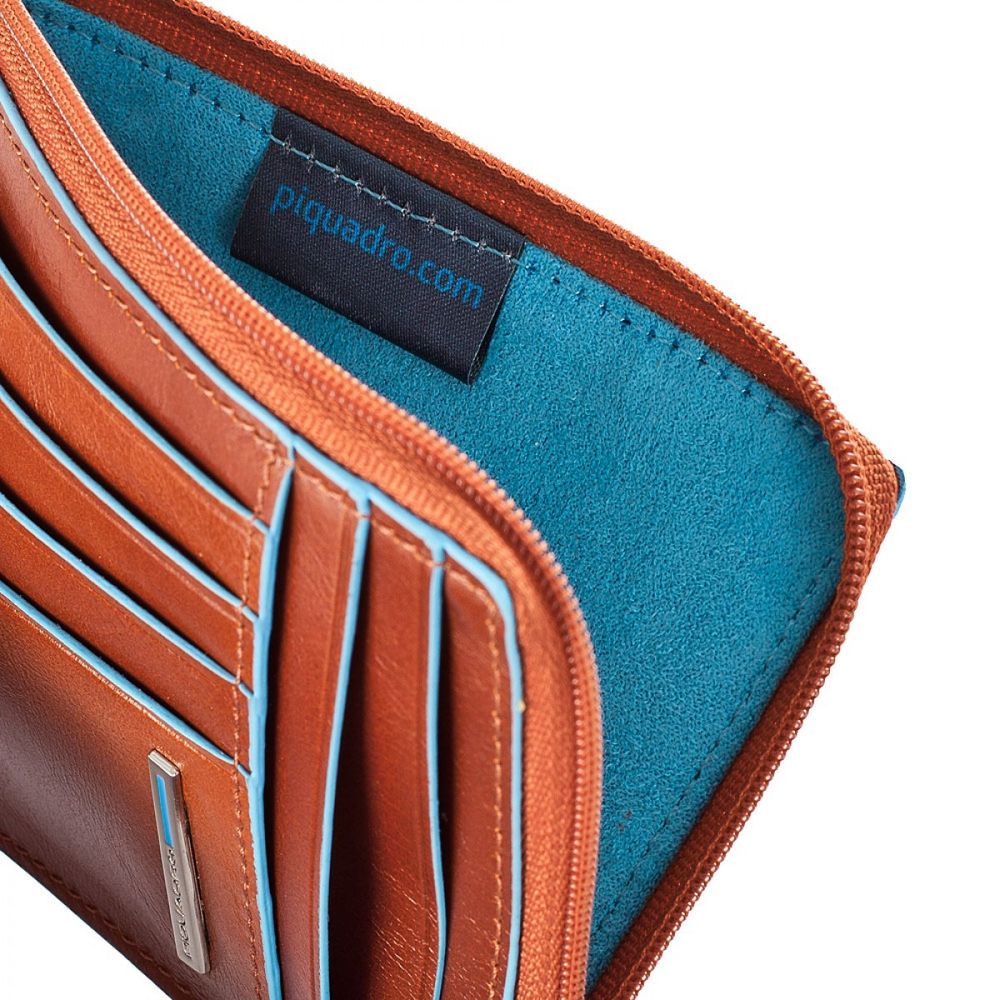 Чехол для кредитных карт Piquadro Blue Square оранжевый кожа (PU1243B2/AR)