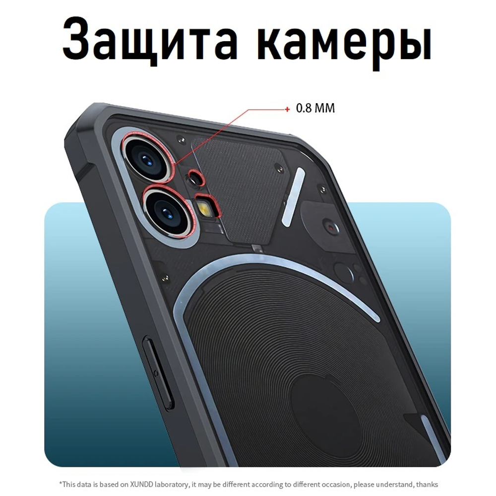 Чехол на Nothing Phone 1 противоударный с усиленными углами XUNDD