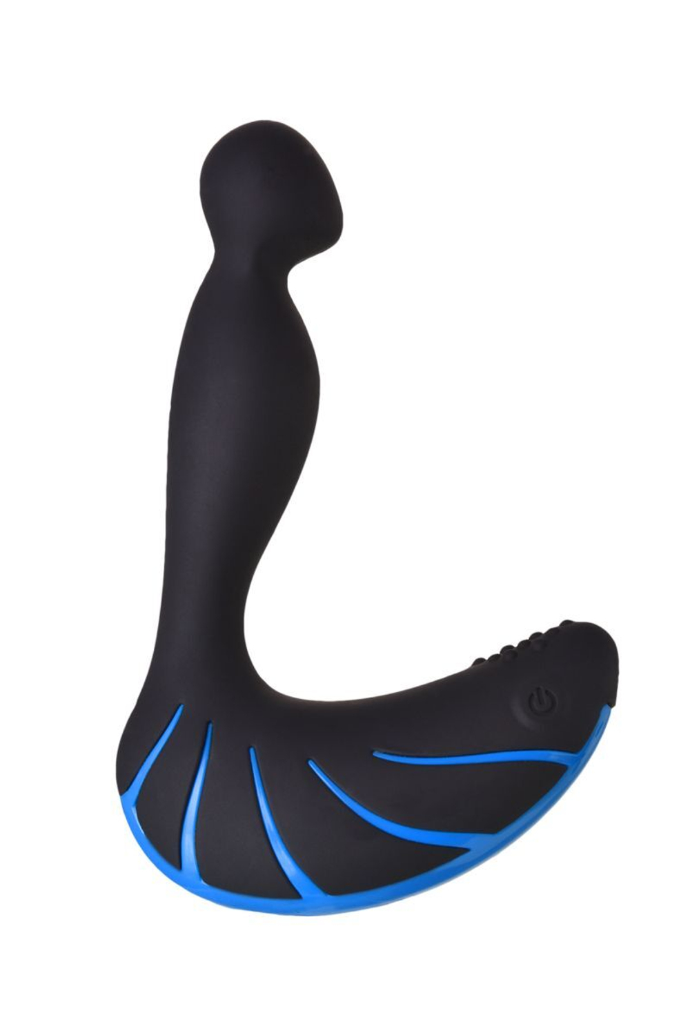 Чёрно-синий массажер простаты Erotist Third (Цвет: черный с синим)