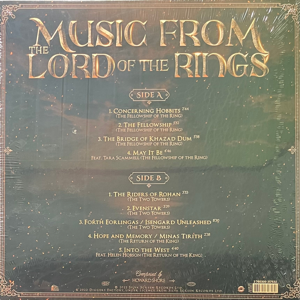 Music From The Lord Of The Rings Trilogy (Европа 2022г.) Green