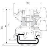 3002034 - UK 3-MSTB-5,08 - Проходные клеммы