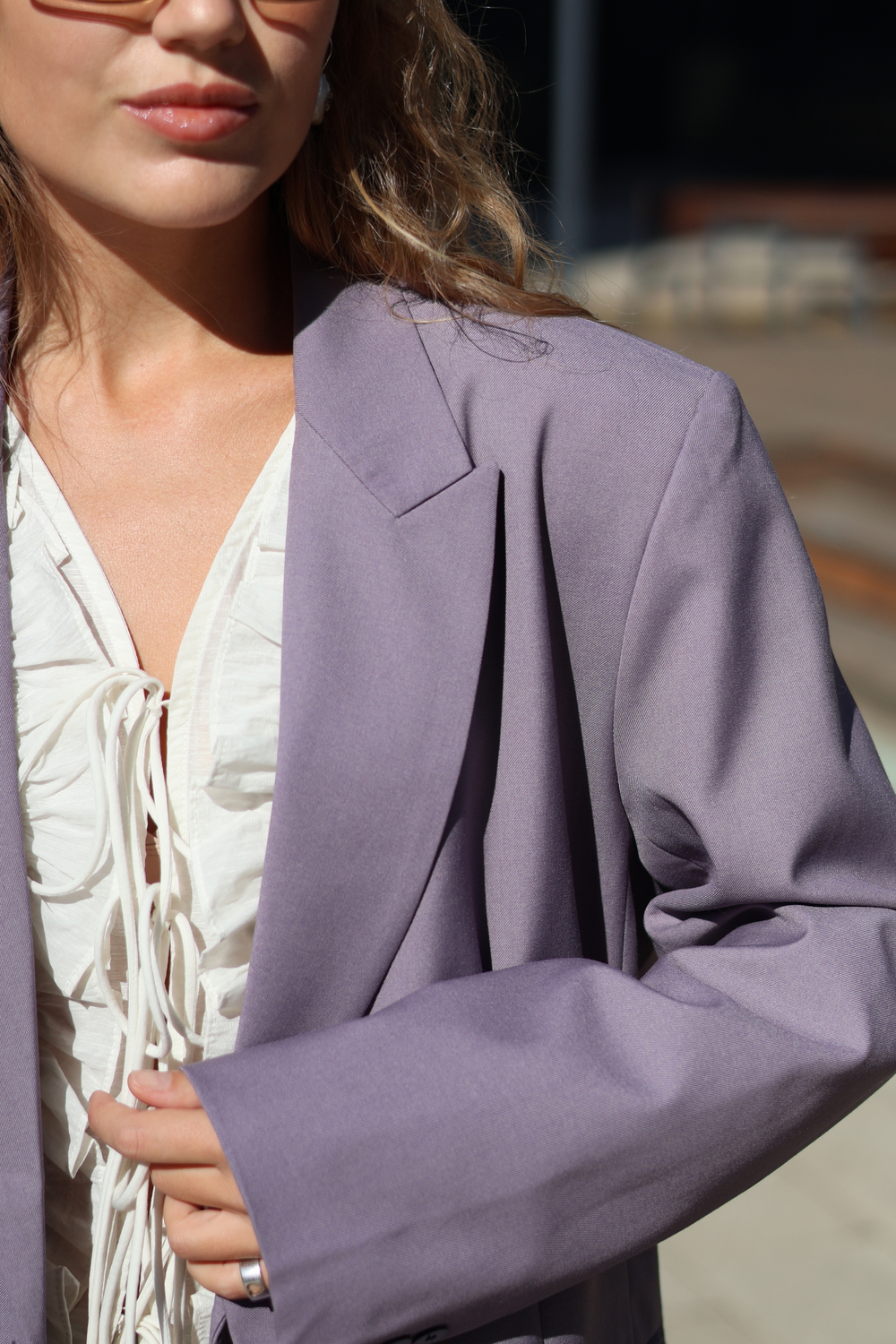 Пиджак Las Celula лиловый