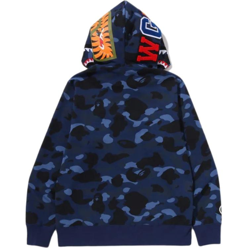 A Bathing Ape Bathing Ape Ss26 Color Camo Shark Full Zip Худи Свитшот синий