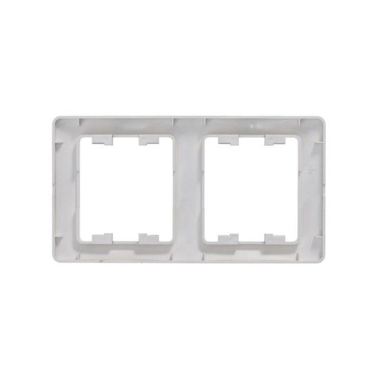 Рамка 2-м Glossa вертикал. платина SE GSL001206