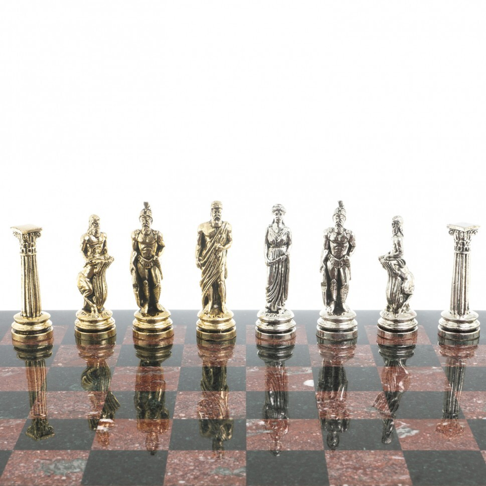 Шахматы из металла  Шахматы "Атлас" доска 44х44 см креноид фигуры металлические G 122596