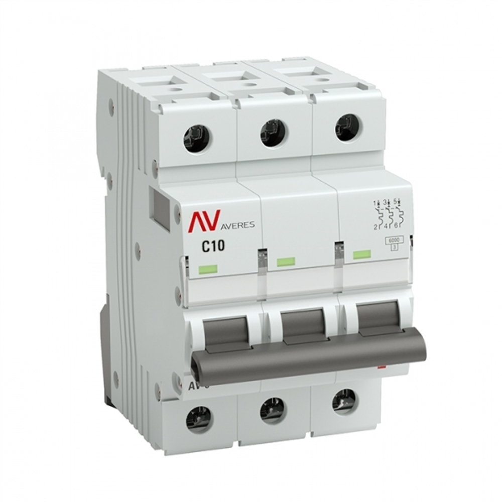 Автоматический выключатель  EKF mcb10-3-10C-av