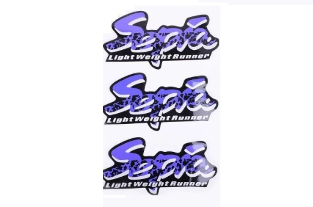 Наклейки (набор) Suzuki SEPIA (15х6см, 3шт, синие)
