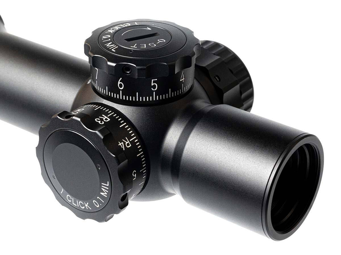 Прицел March-F 1-10x24 Shorty DR-TR1FB FFP+SFP 30мм, с кронштейном (D10SV24FDIML_P DR-TR1FB)