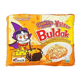 Лапша б/п со вкусом 4 сыра Quattro Cheese, Samyang, Корея, 135 г