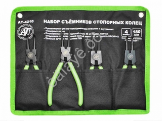 Съемник стопорных колец 4пр (в сумке) 180мм "АвтоТорг" АТ-51270
