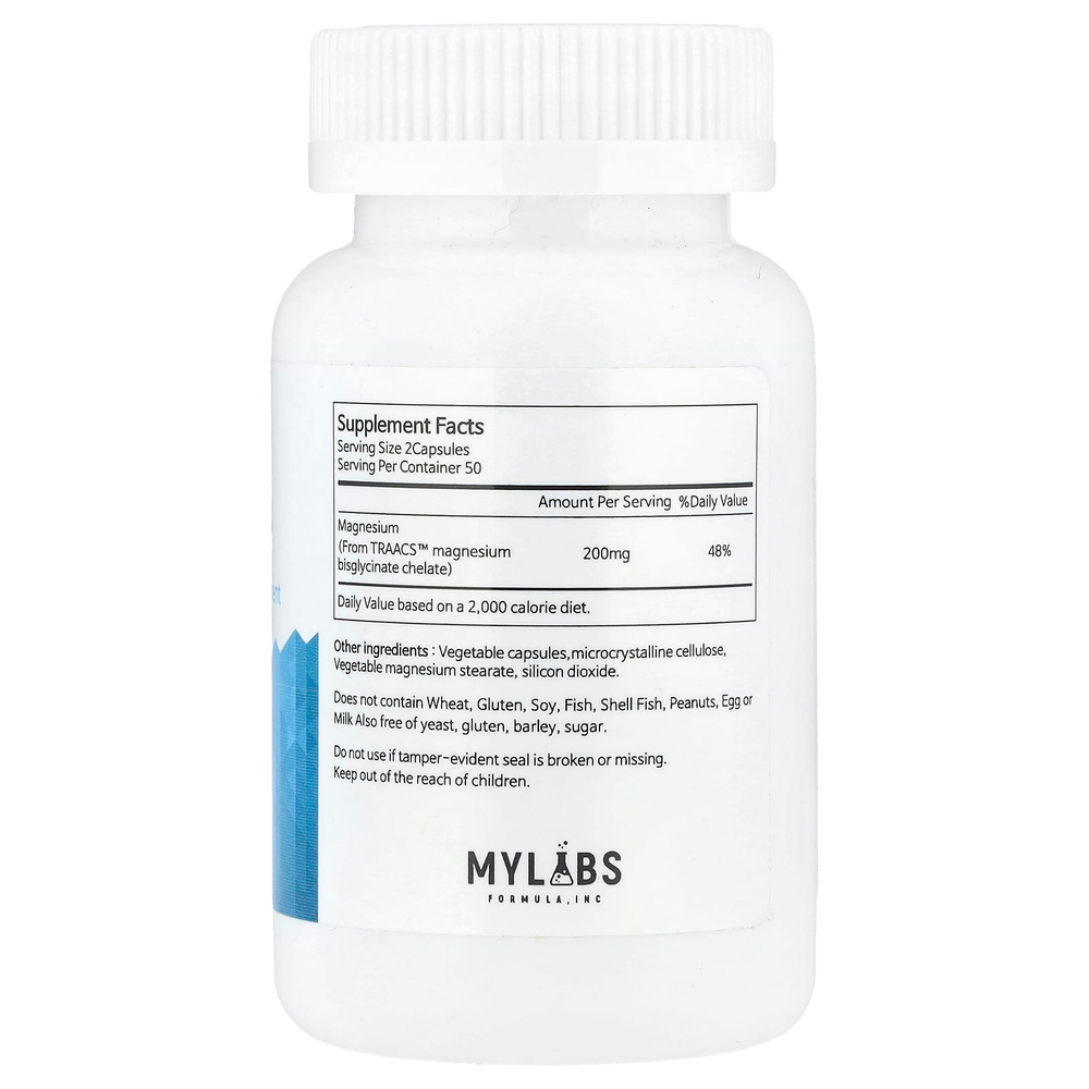 Mylabs, Mag-Up, 100 растительных капсул (100 мг на капсулу)