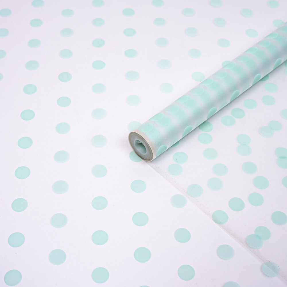 Пленка матовая "Горошек" 60см*200гр
