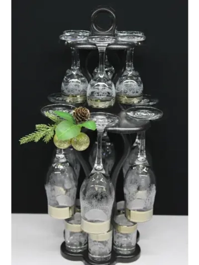 Барный набор 18 предметный с Бокалом