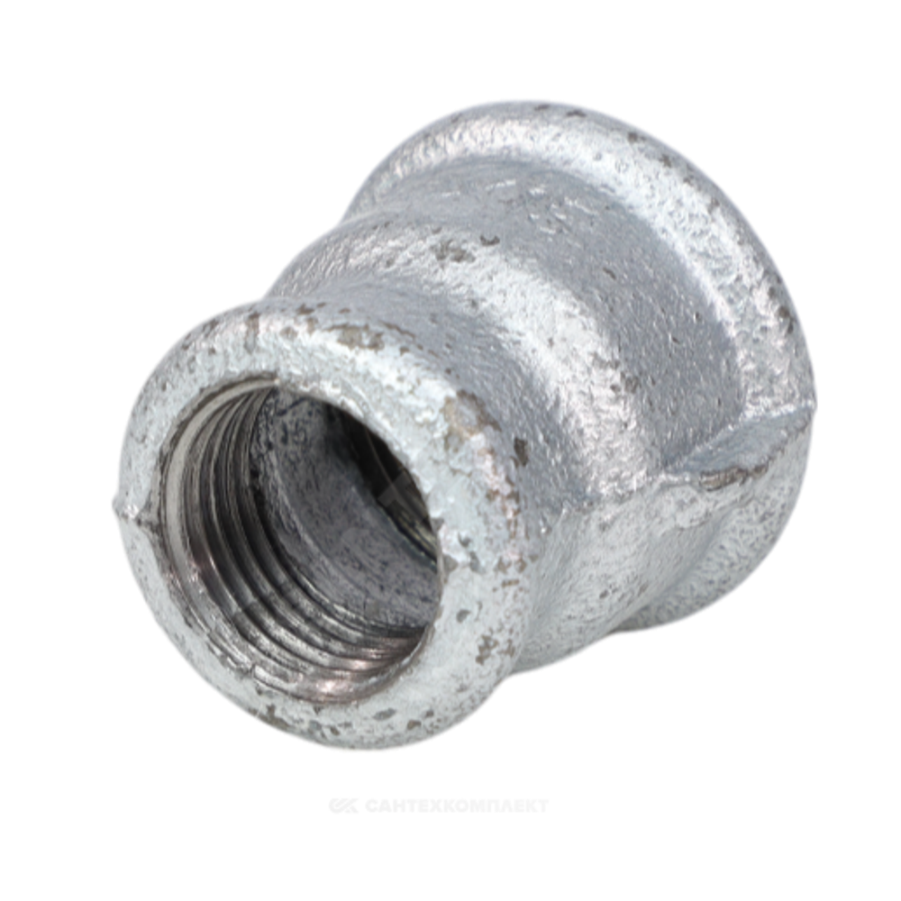 Муфта переходная чугун оц Ду 32х25 (1 1/4"х1") ВР Fittex