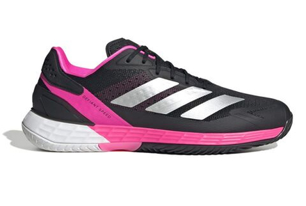 Мужские кроссовки теннисные Adidas Defiant Speed 2 M - black/grey/pink