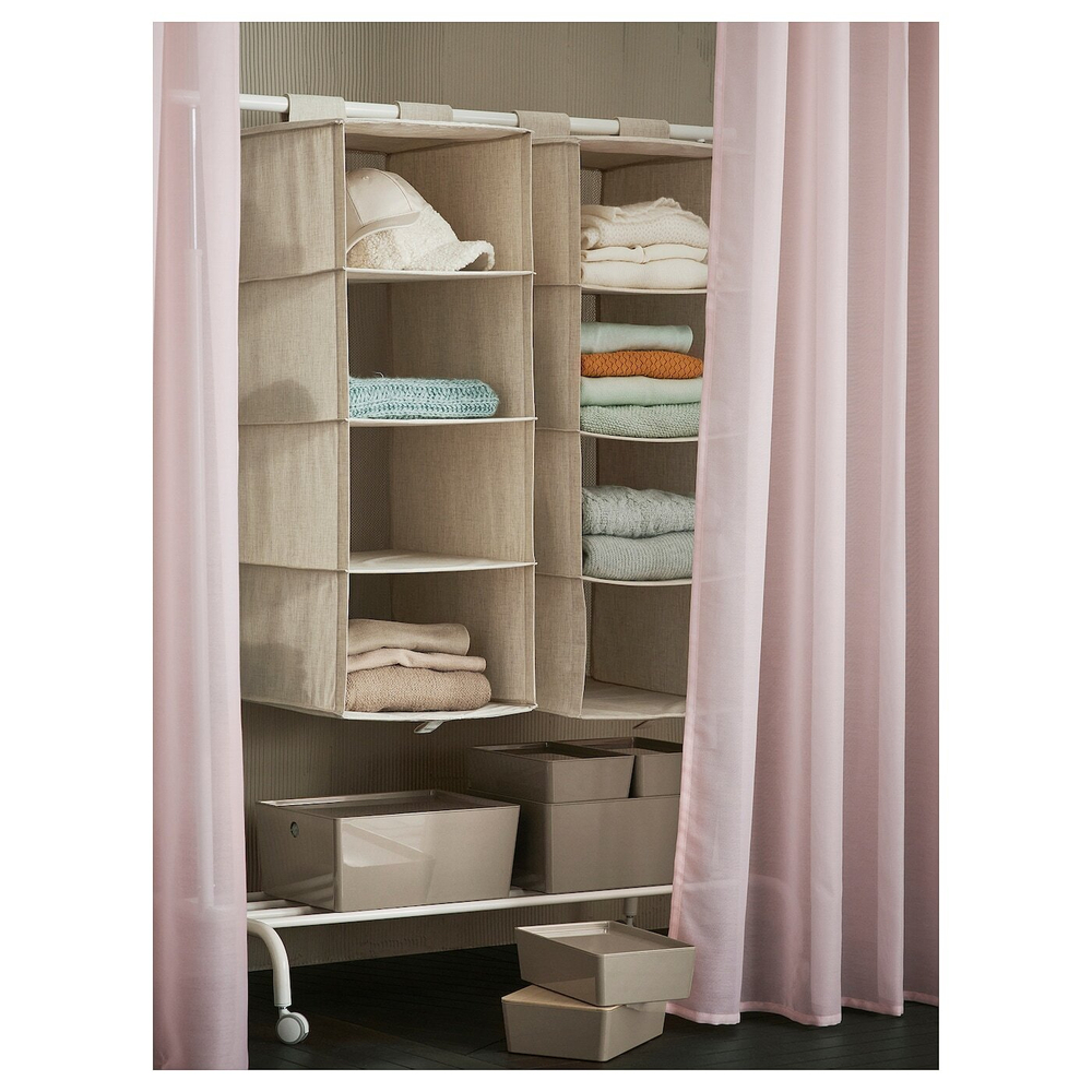 IKEA STENFRÖ  (ИКЕА СТЕНФРÖ)  -  Шторы, 2 шт, на ленте/розовые, 145x300 см
