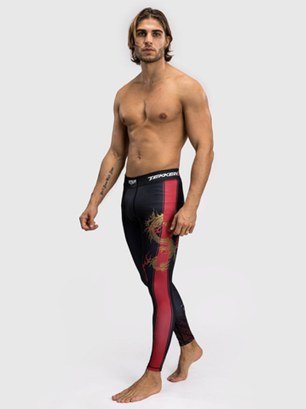 Тайтсы Venum x Tekken Marshall Black/Gold/Red