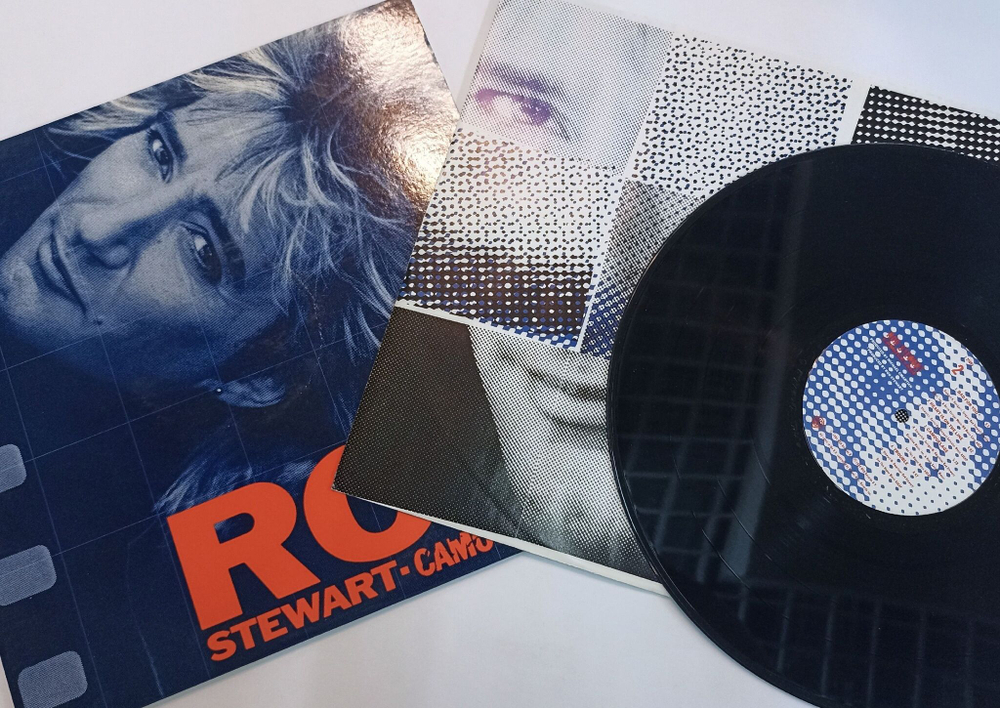 Винтажная виниловая пластинка LP Rod Stewart Camouflage (USA 1984)