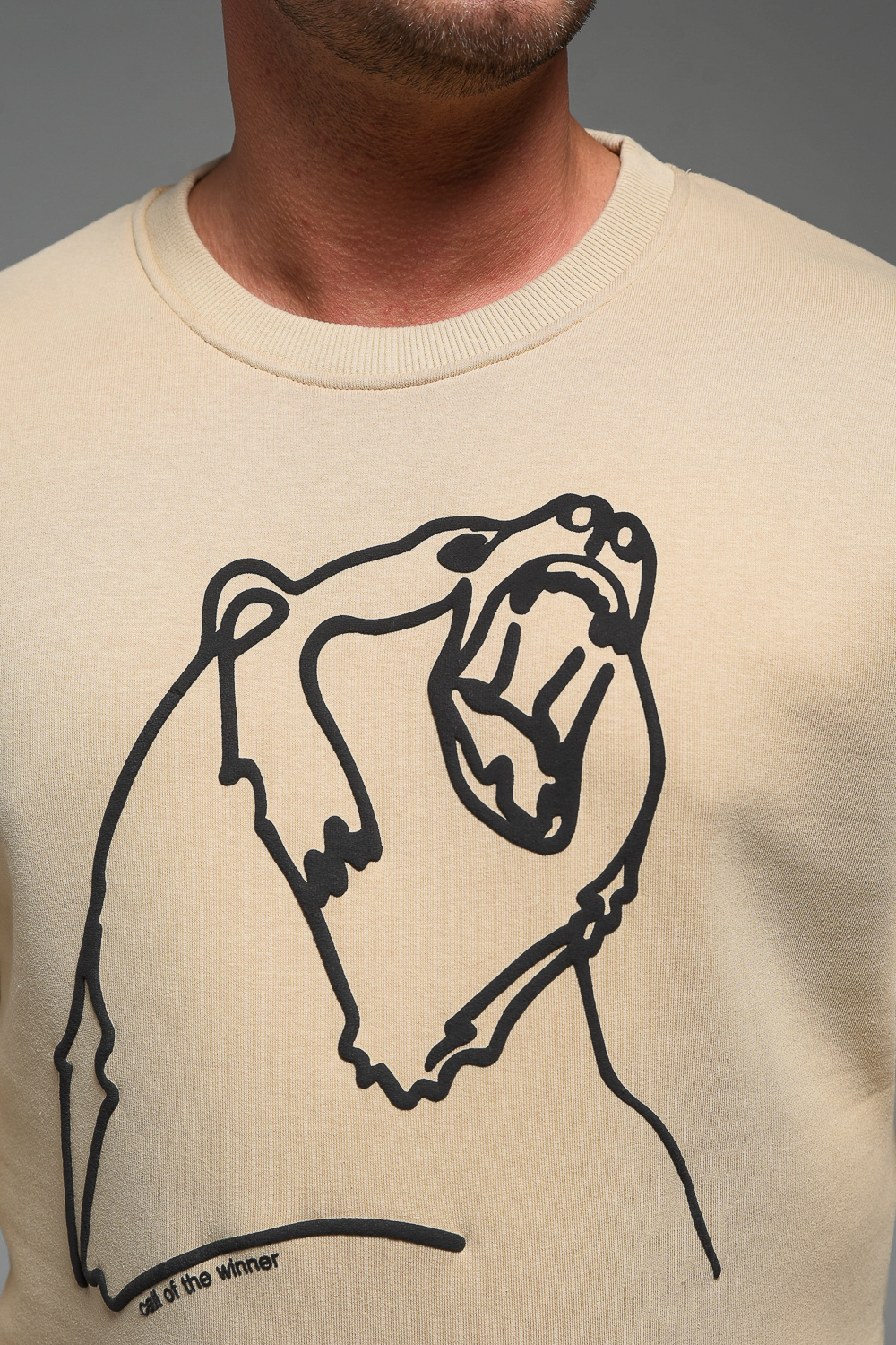 8535 Мужской свитшот оверсайз