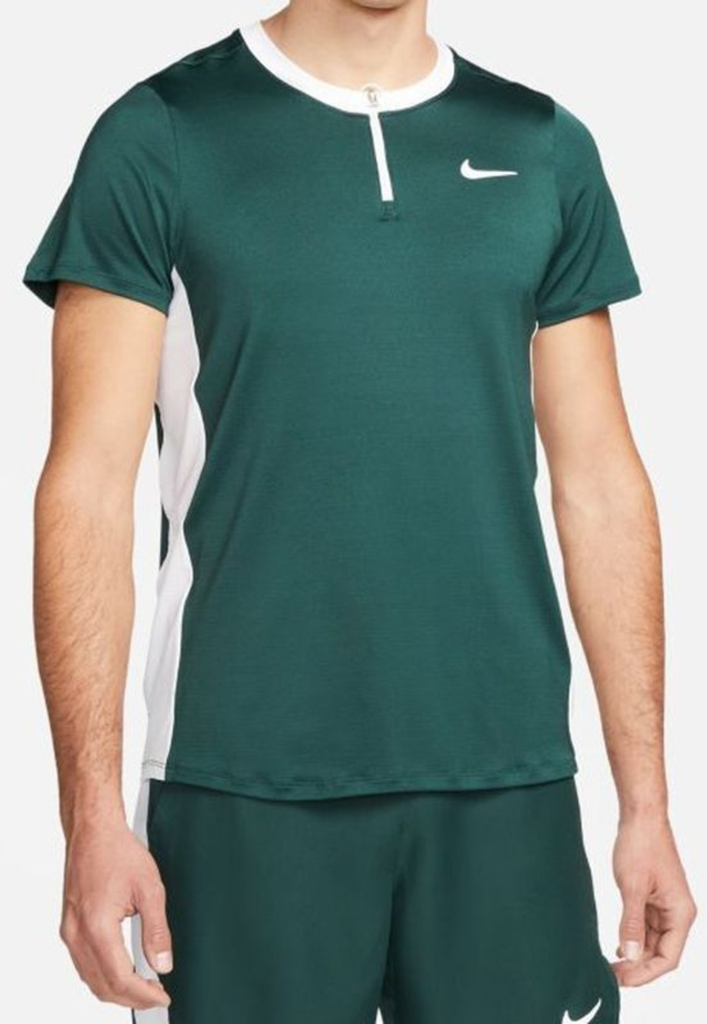 Мужское теннисное поло Nike Men's Court Dri-Fit Advantage Polo - зеленый