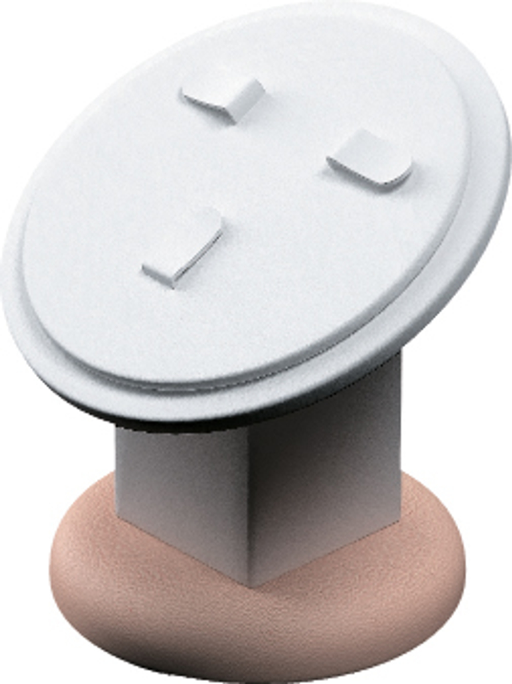 Подставка для гарнитура/круглая/3 язычка/накладка/ножка/основание