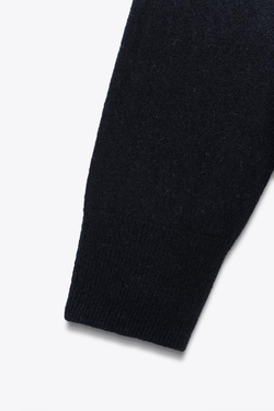 ZARA ДЖЕМПЕР ИЗ 100% СВЕРХМЯГКОЙ ШЕРСТИ, МОРСКОЙ СИНИЙ