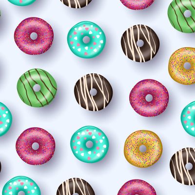 Реалистичные пончики