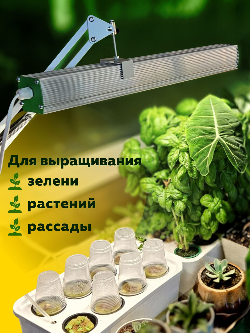 Система выращивания гидропоники с профессиональной фитолампой АГРОЛО Максимальная Смарт Блэк Эдишен с управлением через смартфон