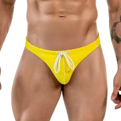 Мужские плавки желтые Clever Moda VALLARTA SWIMSUIT THONG 184103