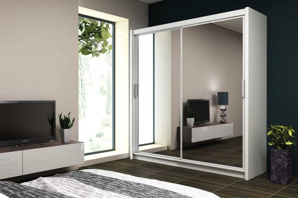 Шкаф-купе Цецилия 2 Белый Фасадный 0101  230*60*240