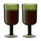 Набор бокалов для вина flowi, 410 мл, темно-зеленые, 2 шт.